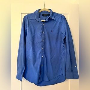 Ralph Lauren performance, blue, button down, size M (men’s)
